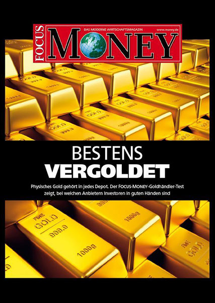 Auvesta získala ocenění Top obchodník se zlatem - Der Focus Money Goldhändler – Test zeigt, bei welchen Anbietern der Käufer in guten Händen ist